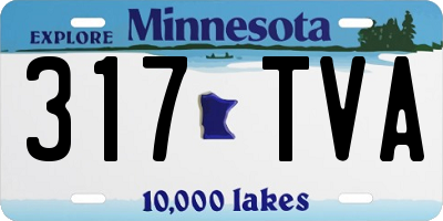 MN license plate 317TVA