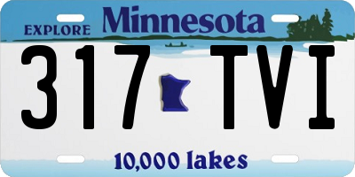 MN license plate 317TVI