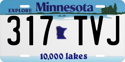 MN license plate 317TVJ