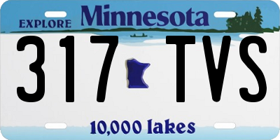 MN license plate 317TVS
