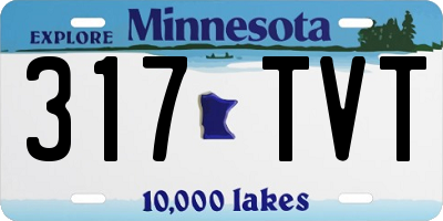 MN license plate 317TVT