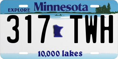 MN license plate 317TWH