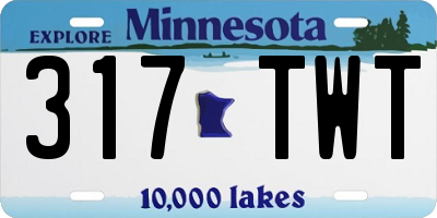 MN license plate 317TWT