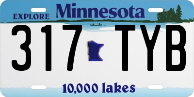 MN license plate 317TYB