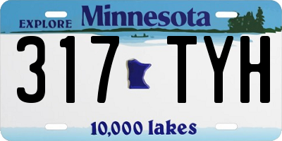 MN license plate 317TYH