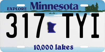 MN license plate 317TYI