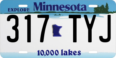 MN license plate 317TYJ