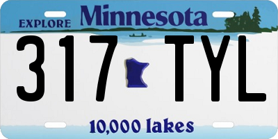 MN license plate 317TYL