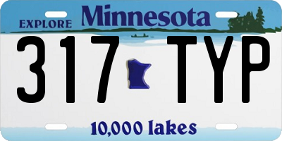 MN license plate 317TYP