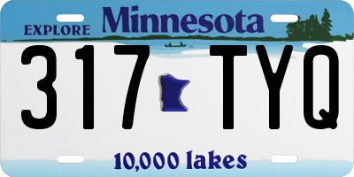 MN license plate 317TYQ