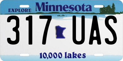 MN license plate 317UAS