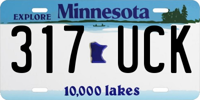 MN license plate 317UCK