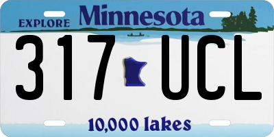 MN license plate 317UCL