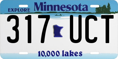 MN license plate 317UCT