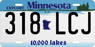 MN license plate 318LCJ