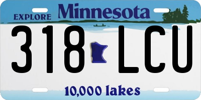 MN license plate 318LCU