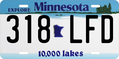 MN license plate 318LFD