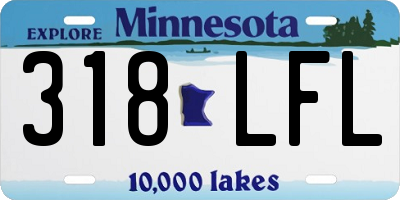 MN license plate 318LFL