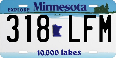 MN license plate 318LFM