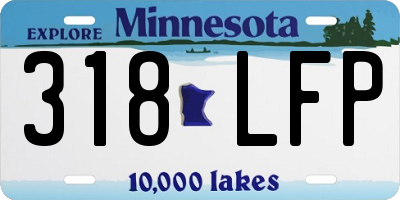 MN license plate 318LFP