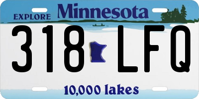 MN license plate 318LFQ