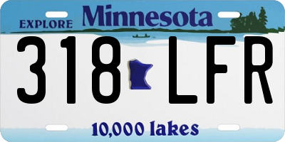 MN license plate 318LFR