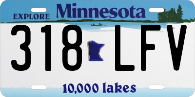 MN license plate 318LFV