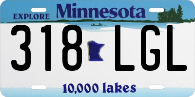 MN license plate 318LGL