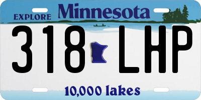 MN license plate 318LHP