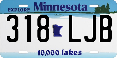 MN license plate 318LJB
