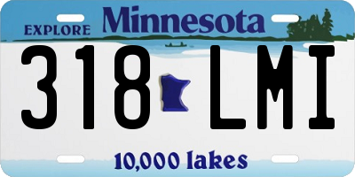 MN license plate 318LMI