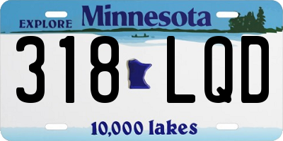 MN license plate 318LQD