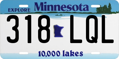 MN license plate 318LQL
