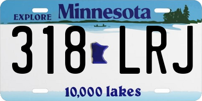 MN license plate 318LRJ