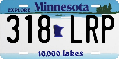 MN license plate 318LRP