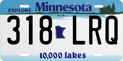 MN license plate 318LRQ