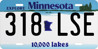 MN license plate 318LSE