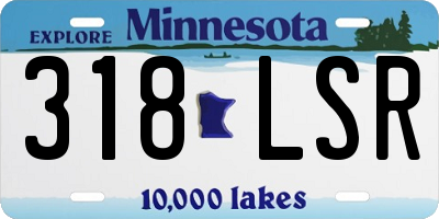 MN license plate 318LSR