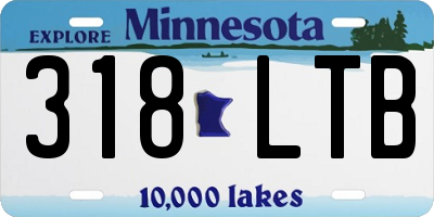 MN license plate 318LTB