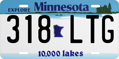 MN license plate 318LTG
