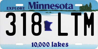 MN license plate 318LTM
