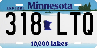 MN license plate 318LTQ