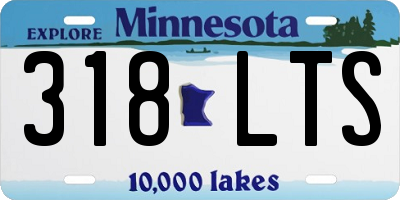 MN license plate 318LTS