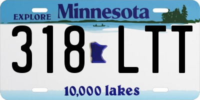 MN license plate 318LTT