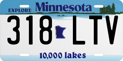 MN license plate 318LTV
