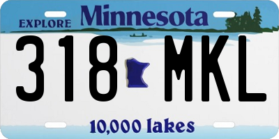 MN license plate 318MKL