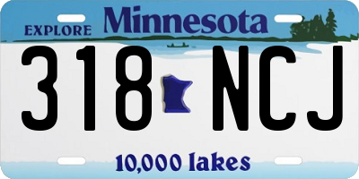 MN license plate 318NCJ