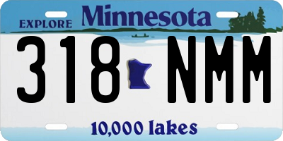 MN license plate 318NMM