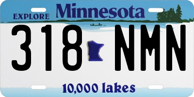 MN license plate 318NMN