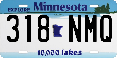 MN license plate 318NMQ